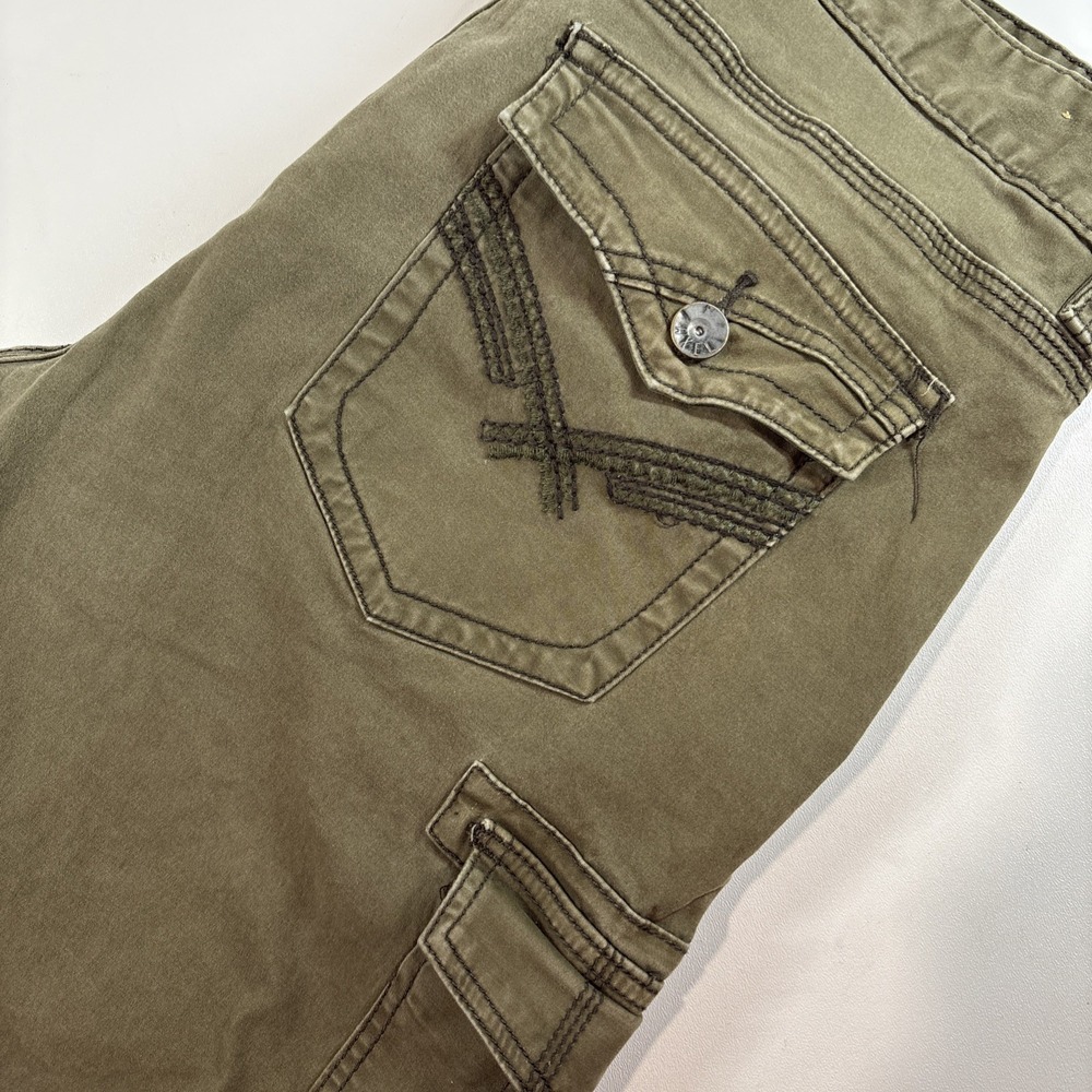 Cargo Shorts Men's Size 30 Army Green Board Shorts Flap Pockets TK‎ AXEL